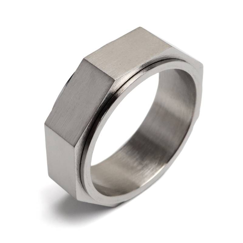ステンレス 回るギミックリング ナット [r547-silver] | リング