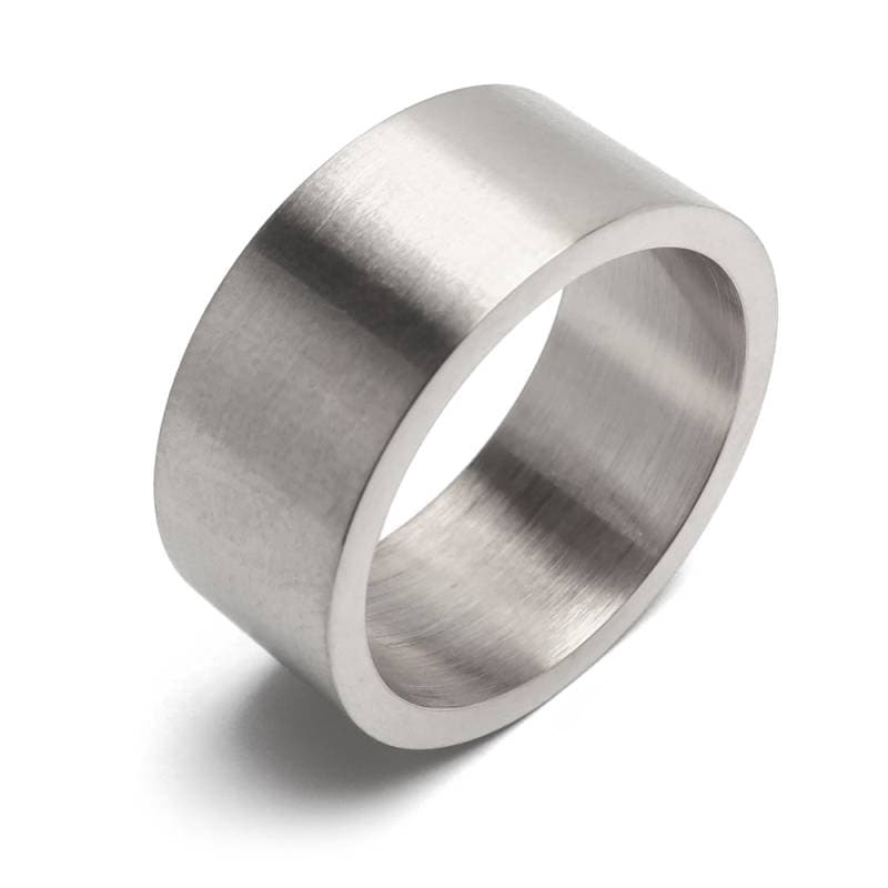 ステンレス シンプル 艶消しリング ワイド [r576-silver] | リング