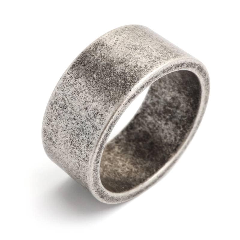 ステンレス シンプル 艶消しリング ワイド [r576-asilver
