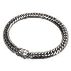 ステンレス製 ダブル喜平ブレスレット [b814-silver-7mm]