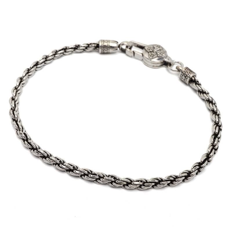 シルバー925 ロープチェーンブレスレット [bs251-3mm] | ブレスレット