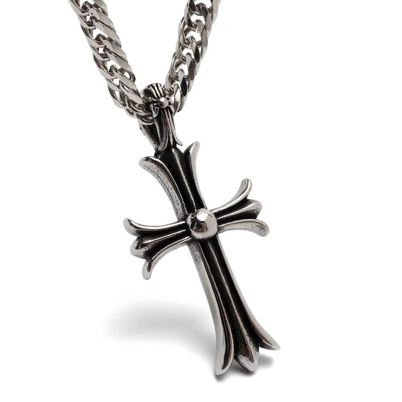 クロスネックレス ステンレス クロスネックレス [nc072-n071-n348-6mm] | ネックレス