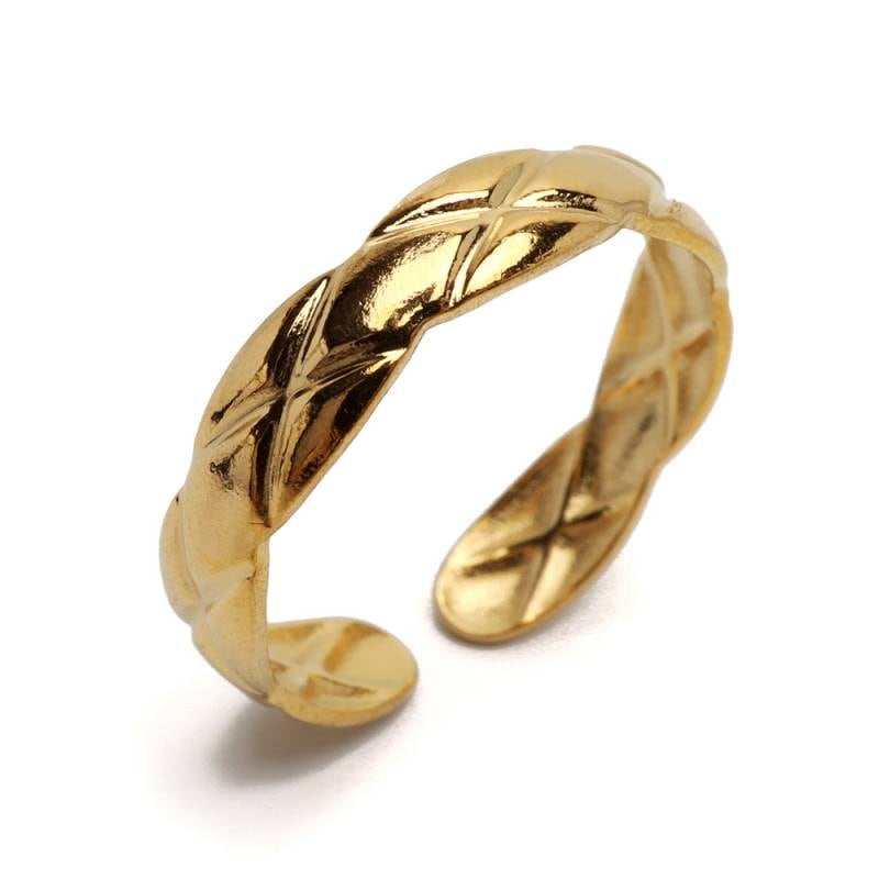 ステンレス キルティングリング [r654] | リング,ステンレス