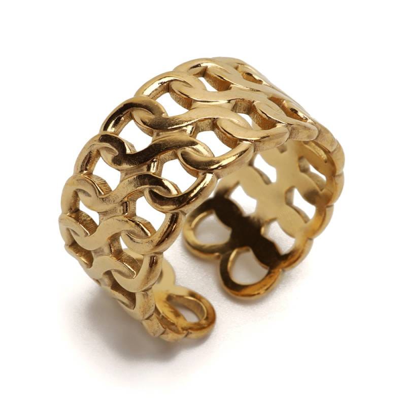 ステンレス 編み込みリング [r663] | リング,ステンレス,その他