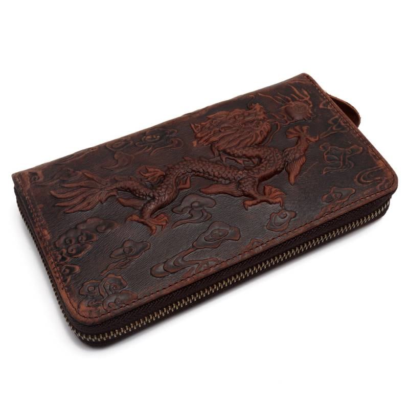 本革 龍の浮彫り長財布 コードバン 4色 [l032] | 財布・ウォレット,長