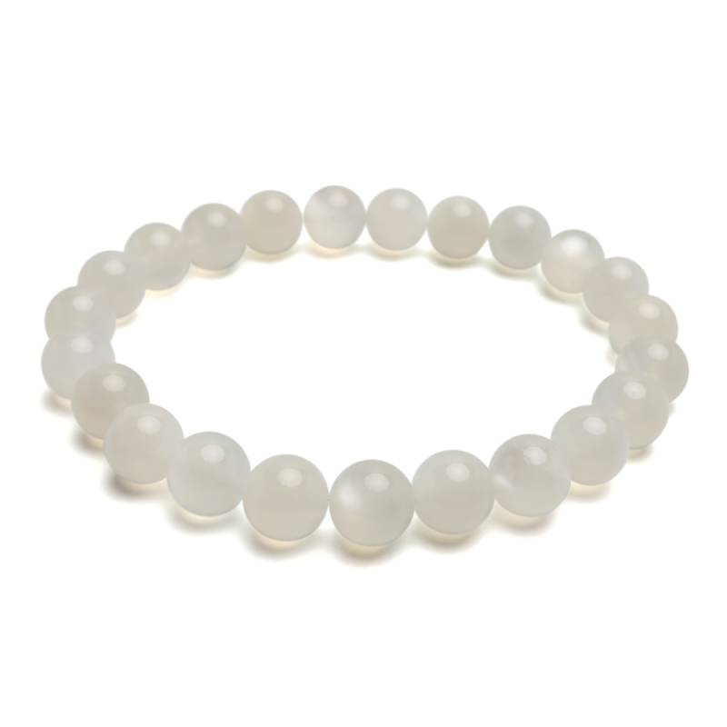 天然ホワイトムーンストーンブレス 8.5mm [b870-8mm