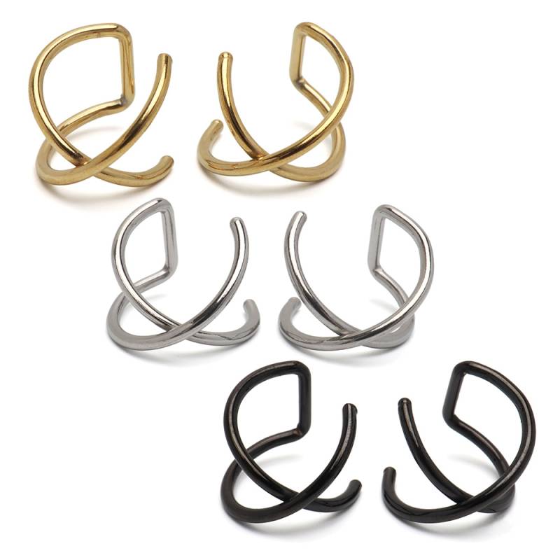 Kaya◆silver925✧着せ替えピアス✧3ペア シルバー925 多角形ピアス 小ぶりピアス [ce393] | お洒落な