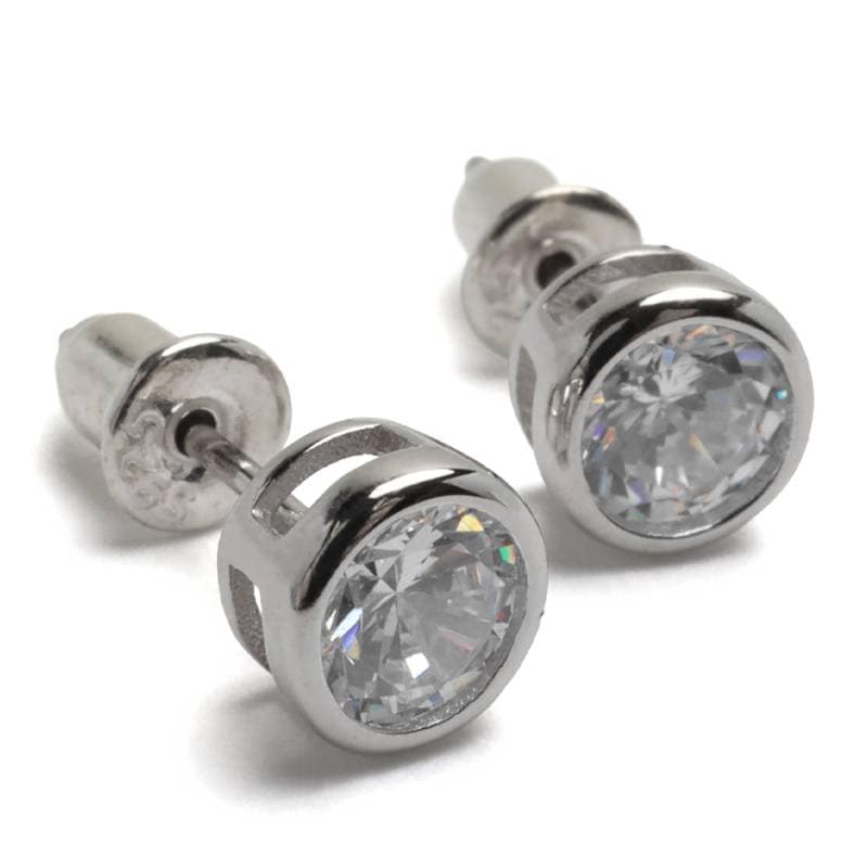 ASTERISK silver925 ストーン　ピアス　両耳 シルバー925 ストーンピアス ジルコニアピアス 大粒 スタッドピアス