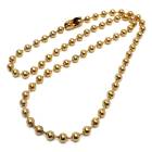 ボールチェーンネックレス 6mm/G [n453-6mm-g]