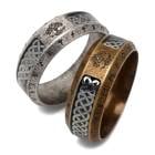 ステンレス ケルト模様のアンティークリング 2色 [r775]