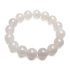 天然ホワイトアゲートブレスレット 14mm [b937-14mm]