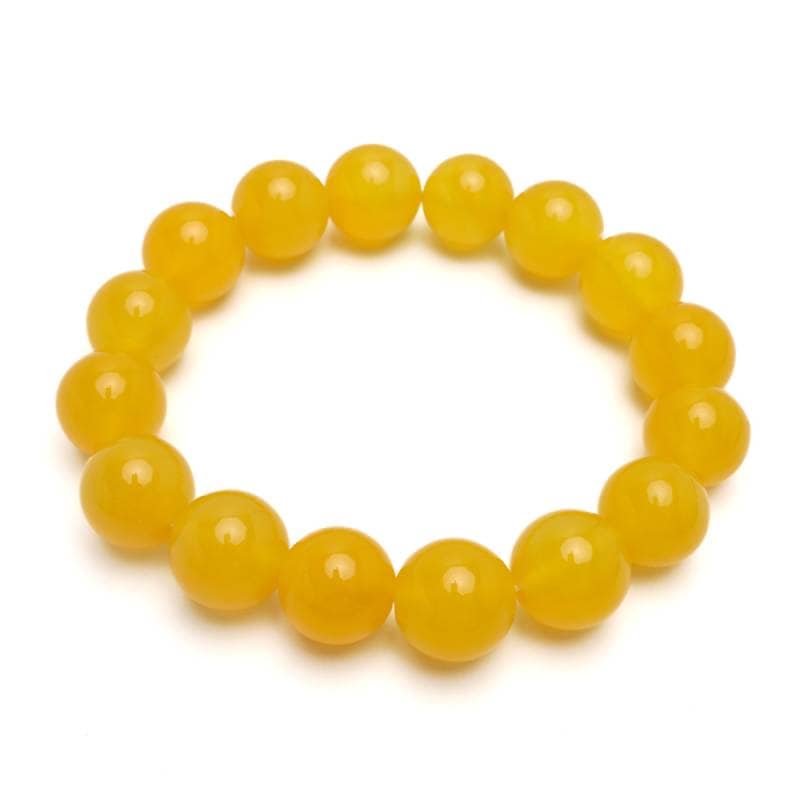 天然イエローアゲートブレスレット 12mm [b939-12mm] | ブレスレット