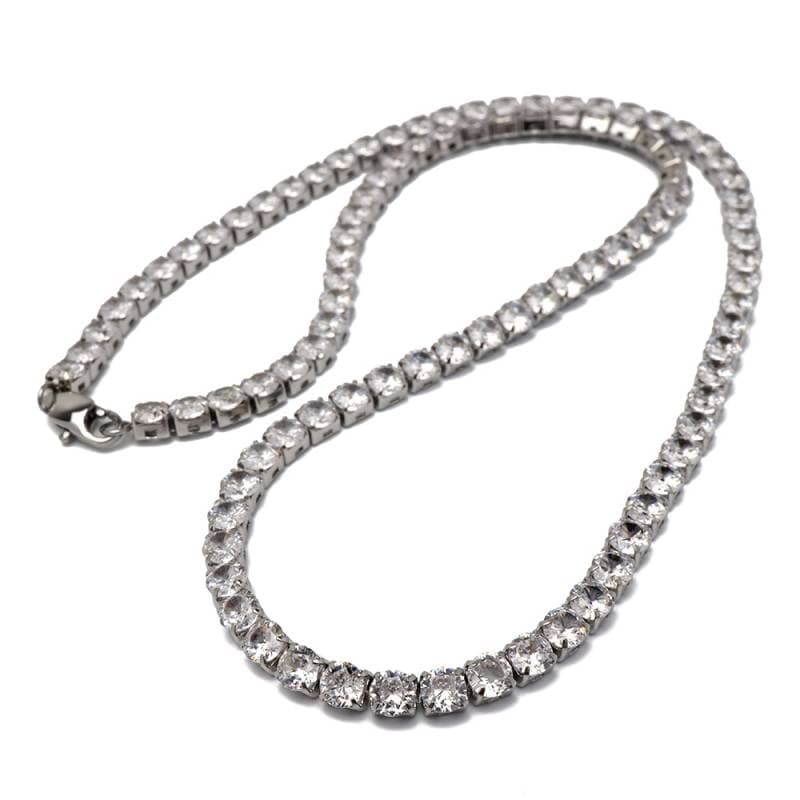 龍ちゃん　PIMPCODE SV925 CZ テニスチェーン　セット Amazon | KRKC&CO 3/4/5mm テニスチェーン メンズ ゴールド