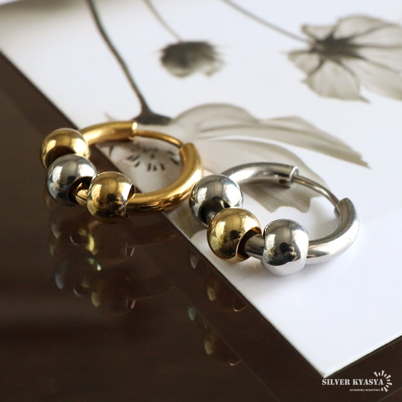 ☆KUREBA☆ バングル&フープピアス オーダー K18 DUNE オーバル フープ ピアス S サイズ