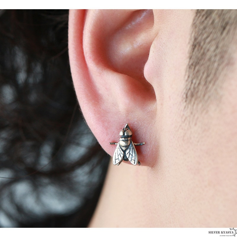 e.m.　パール　シルバーピアス(ハエ) e.m. パール シルバーピアス(ハエ)