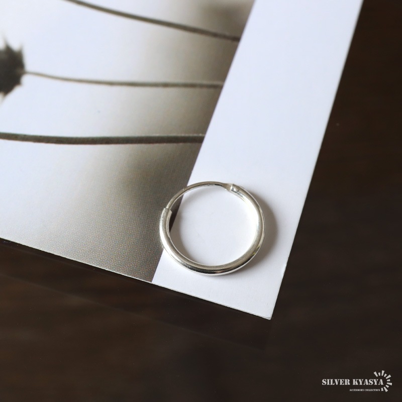 シルバー925 シンプルなフープピアス [ce453] | ピアス,シルバー925