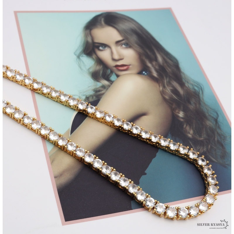 ★日本未入荷★【６ICE】5mmテニスチェーン 5mm Tennis Chain Gold - 6 ICE
