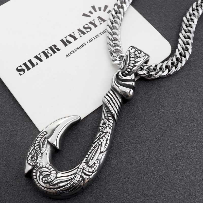 ステンレス フィッシュフックネックレス [nc106-n946-n348-s-6mm