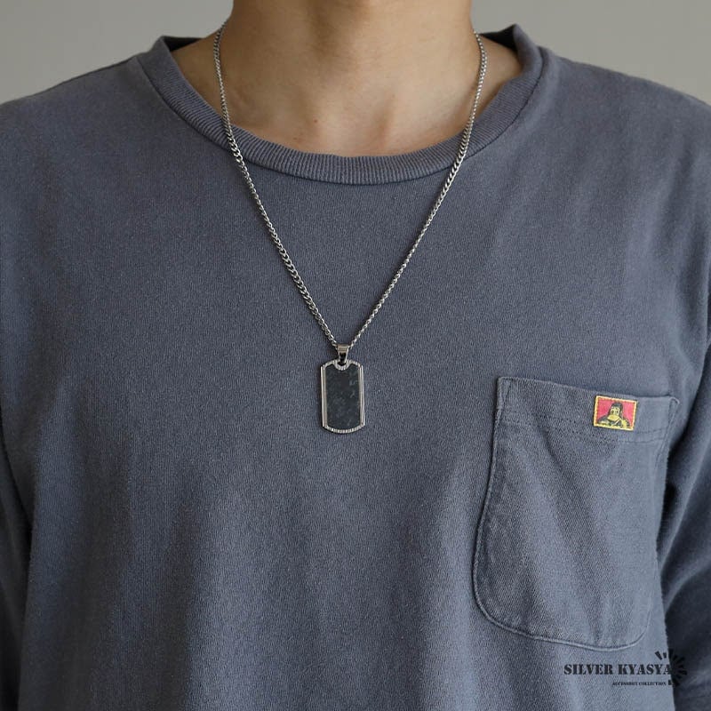 ステンレス ドッグタグネックレス [n707-silver] | スタイルで