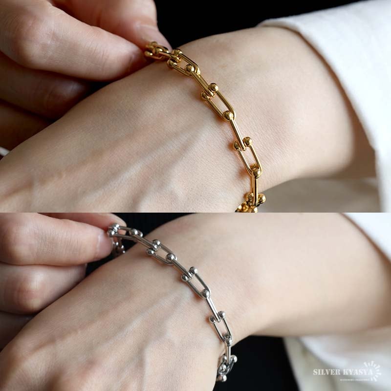 ステンレス Uチェーン ブレスレット [b726] | ブレスレット,ステンレス