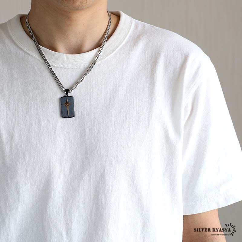 ステンレス ドッグタグネックレス [n1083-n348-s-6mm] | ネックレス