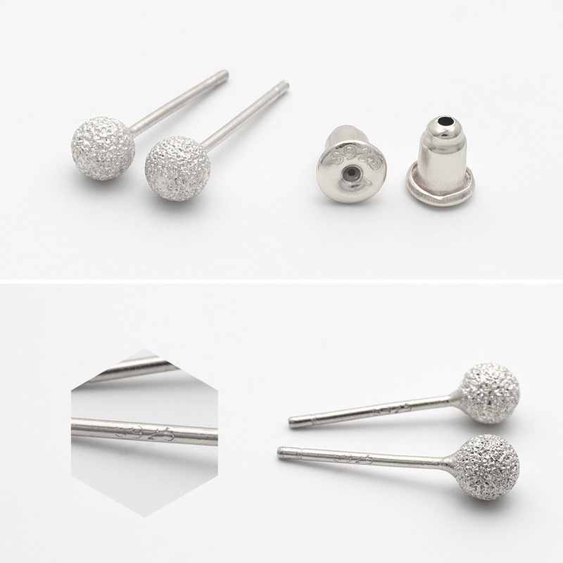 ヴィンテージ⭐︎シルバーピアス White Cubic Zirconia Rhodium Over Sterling Silver Earrings