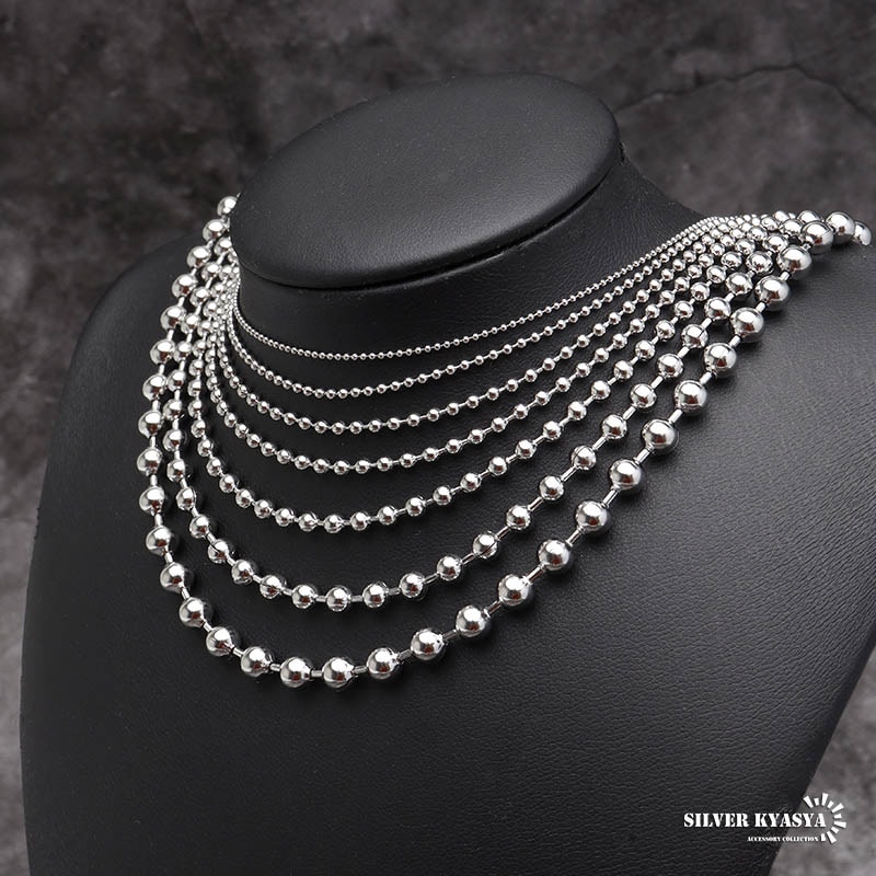 ステンレス ボールチェーン 細め[c004-ball-s] | ネックレスチェーン