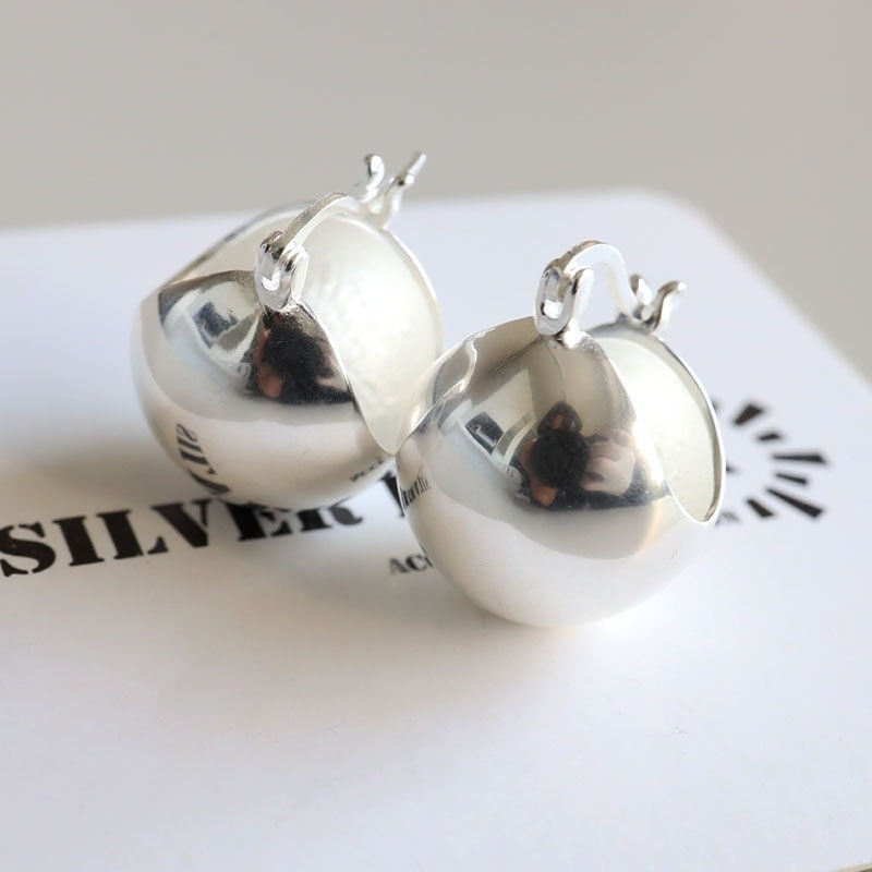 シルバー925 メタルボールピアス [ce464] | ピアス,シルバー925,フープ