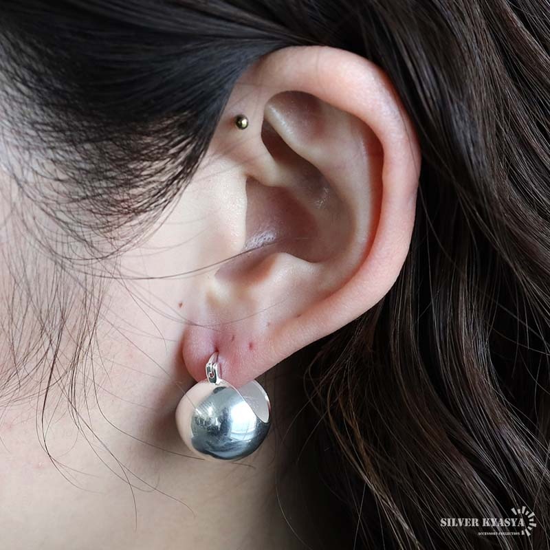 CHピアスシルバー925 シルバー925 メタルボールピアス [ce464] | ピアス,シルバー925,フープ