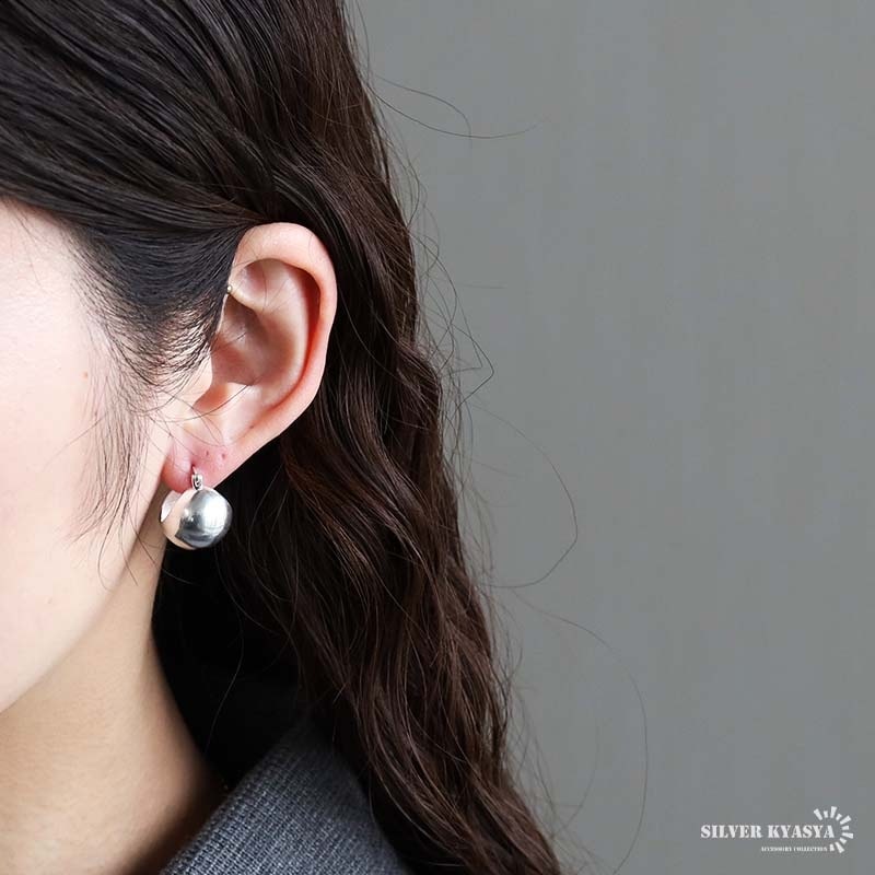 シルバー925 メタルボールピアス [ce464] | ピアス,シルバー925,フープ