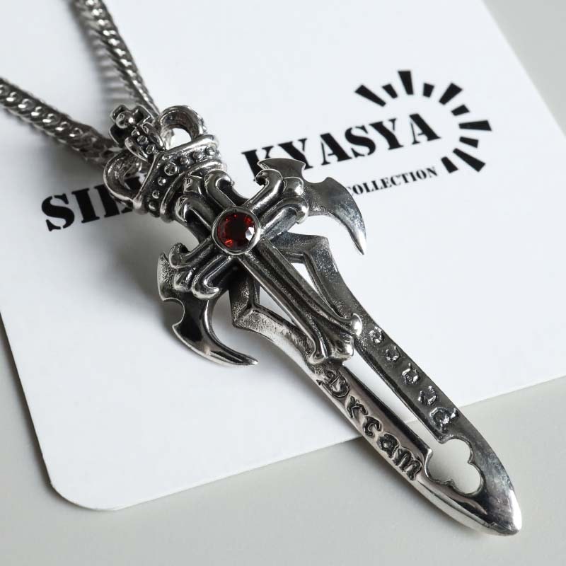 シルバー925 ソードネックレス 50cm 60cm [nc118-ns135-cs053