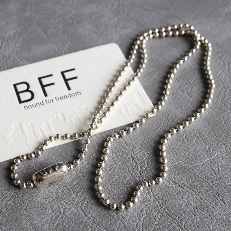 BFF 925 ボールチェーンネックレス 幅3mm [bffns036-3mm-60cm