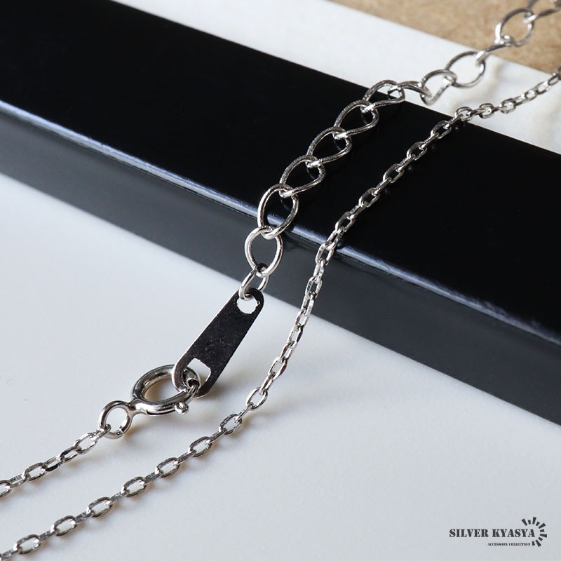 シルバー925 クラウンとブラックオニキスのネックレス [cn001