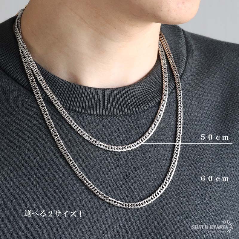 シルバー925 フェザーネックレス 2タイプ 50cm 60cm [ns263