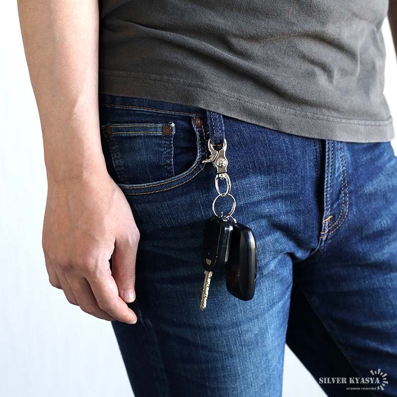 KUDOS キーリング ピース 重量感たっぷり 唐草キーリング [z046] | キーチェーン