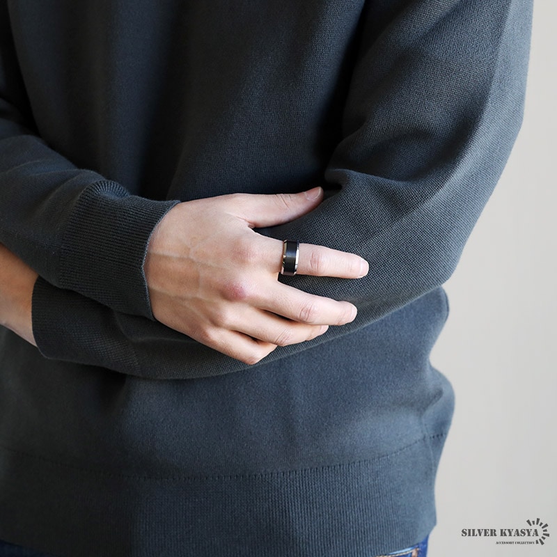 タングステン リング ブラック 艶消し [r537] | リング,タングステン