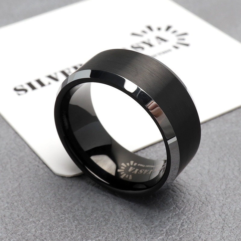 タングステン リング ブラック 艶消し [r537] | リング,タングステン