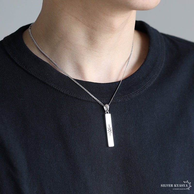 シルバー925 スティックネックレス [nc028-ns084-cs053-2mm