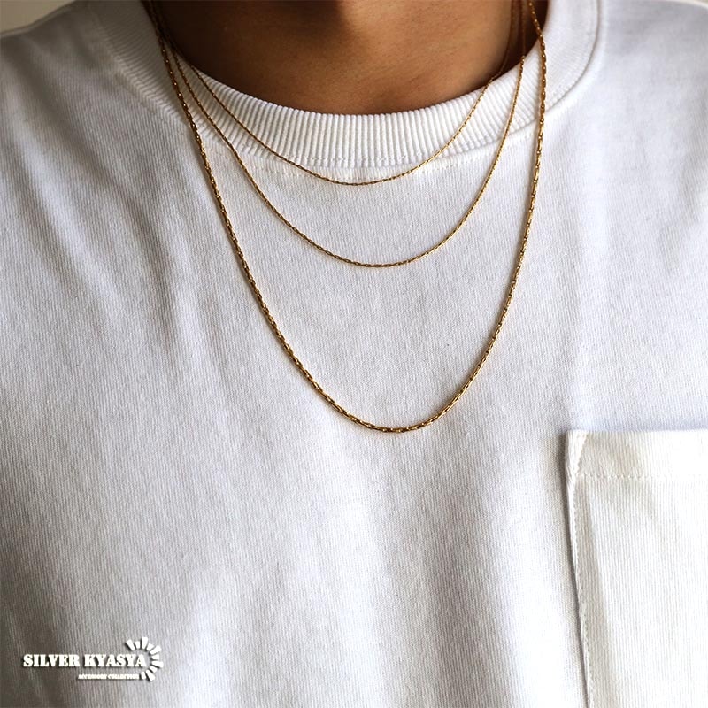 クロスハンマーチェーン 極細 ゴールド [c041-szc-g] | スタイルで探す