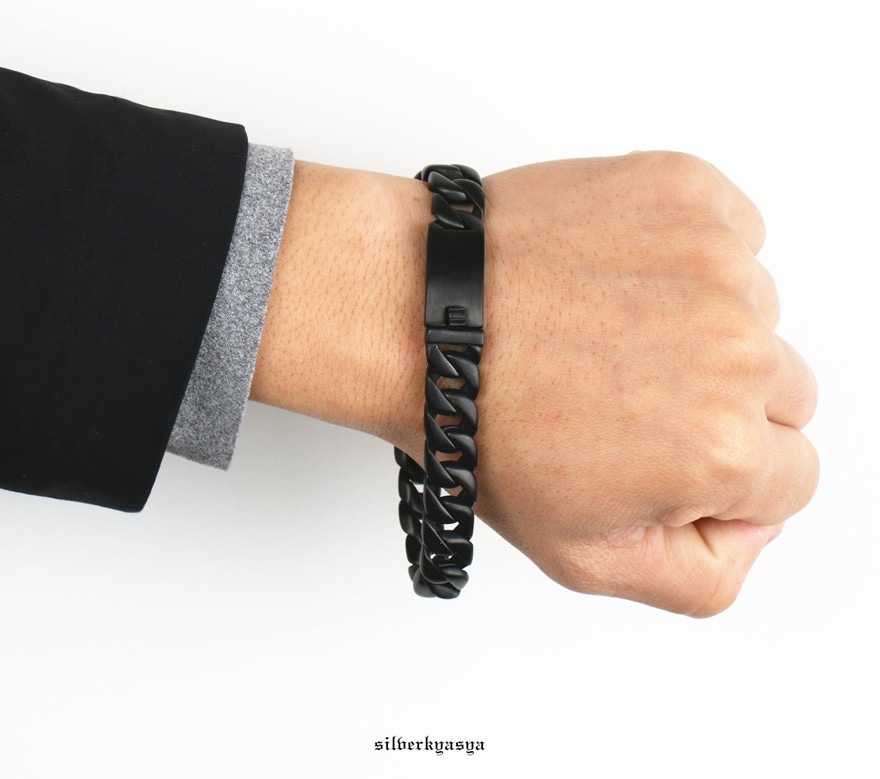 ステンレス喜平ブレスレット ブラック [b148] | すべての商品 | SILVER
