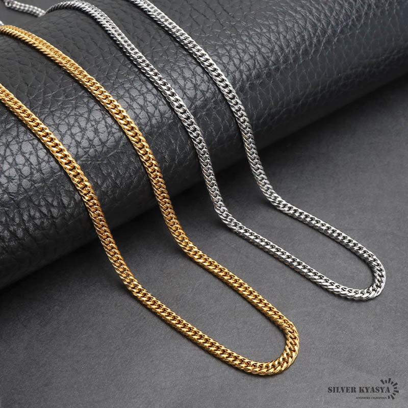 ステンレス ダブル喜平ネックレス [n514-g-3mm] | スタイルで探す,HIP