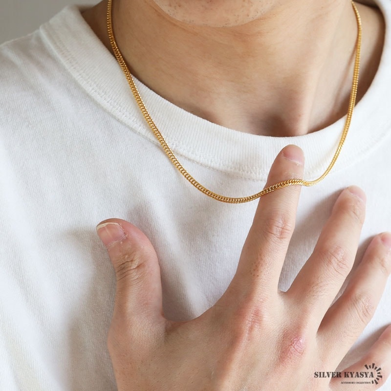 ステンレス ダブル喜平ネックレス [n514-g-3mm] | スタイルで探す,HIP