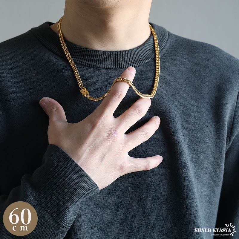 ステンレス製 ダブル喜平ネックレス [n956-gold-6mm] | スタイル