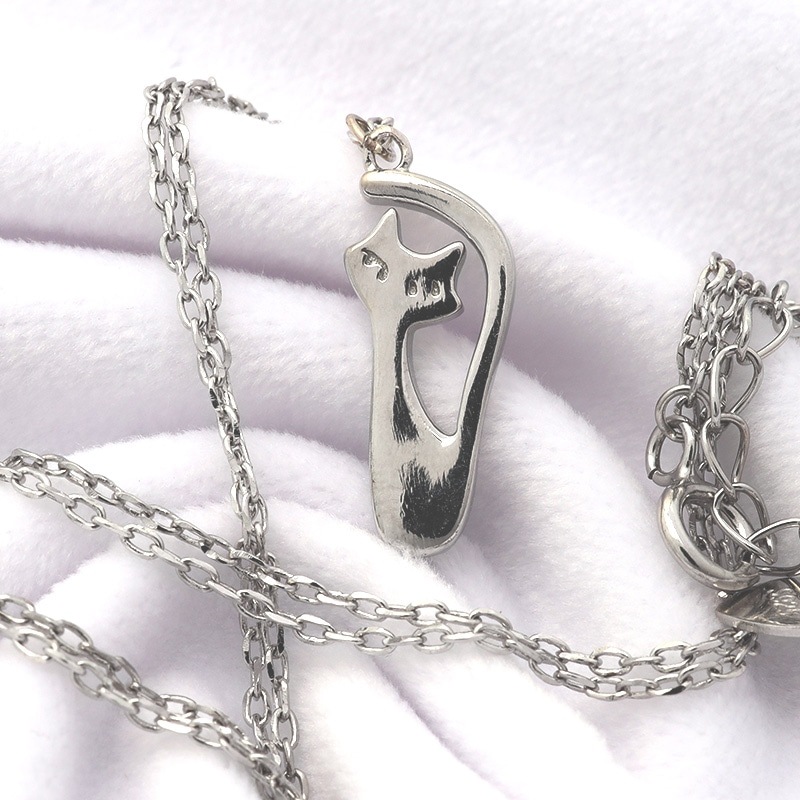 S925 ノーブルキャット 猫 ネックレス [fhns065-silver] | ブランド