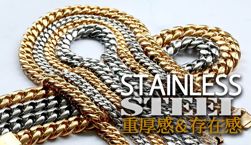 ステンレス 喜平ネックレス 幅15mm [n344-g-15mm] | モチーフで探す