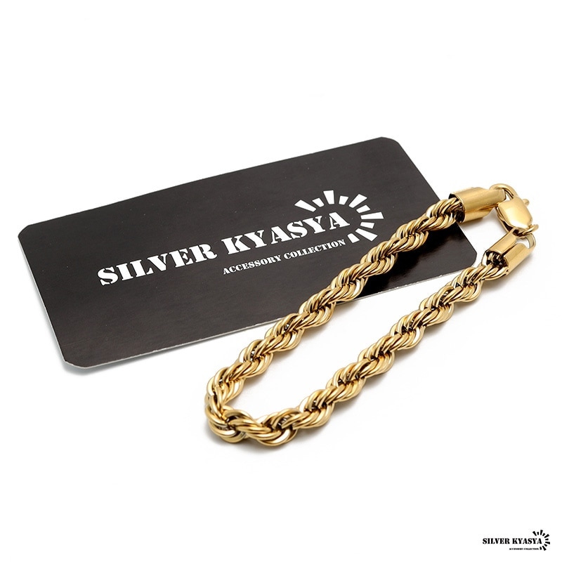 ステンレス アンカーチェーンブレスレット [b740-gold] | お洒落