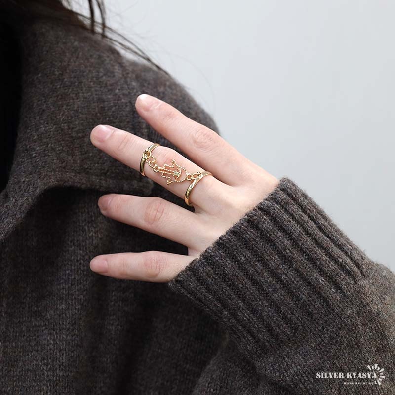 ファティマの手 ダブルリング [r767] | リング | SILVER KYASYA