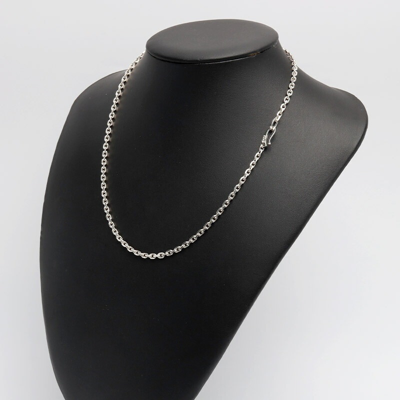 925 4面カットあずきチェーン [cs030-s-3mm] | ネックレスチェーン