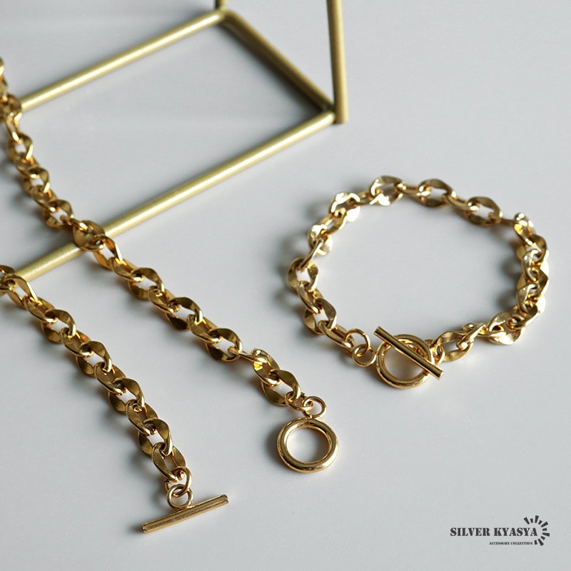 ゆずきさん専用 潰しあずき マンテルチェーン 2点セット [zrubnset004-gold
