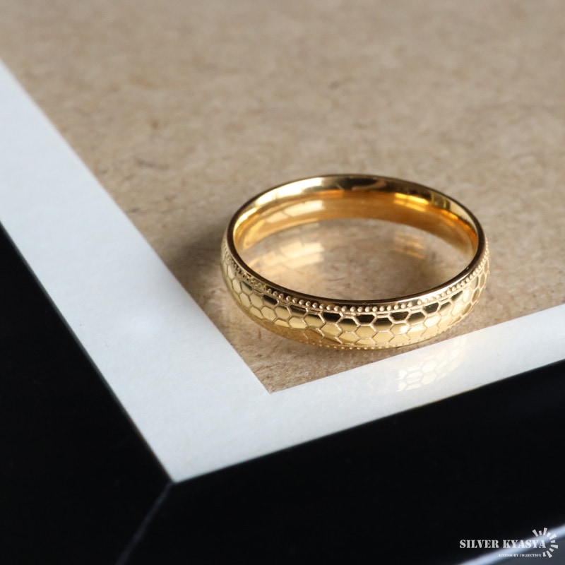 ガルニ ハニカムスタッズリング シルバー925 #19 Honeycomb Studs Ring - S | GARNI ONLINE STORE
